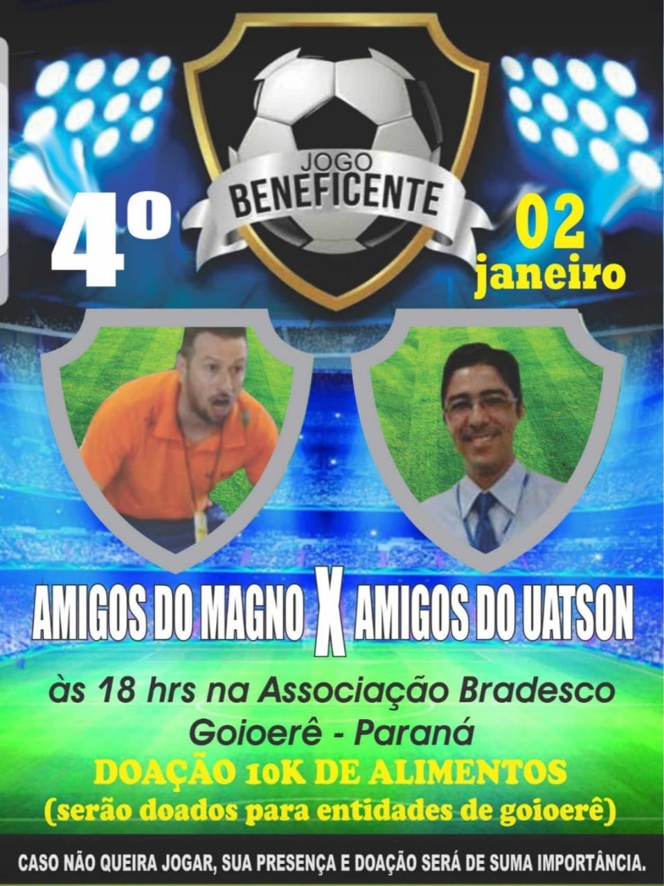 Jogo Beneficente Dos Amigos