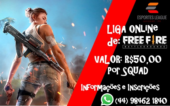 Abertas inscrições para campeonato free fire online organizado em Goioerê